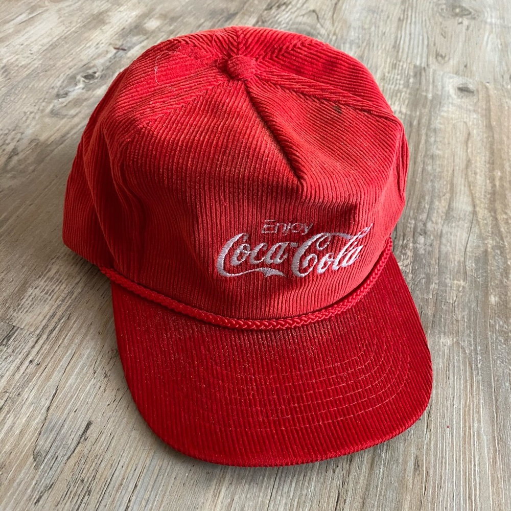 Vintage Coca Cola corduroy cap
